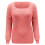 Damen-Strickpullover mit Rundhalsausschnitt – Rosa, Größe L 2