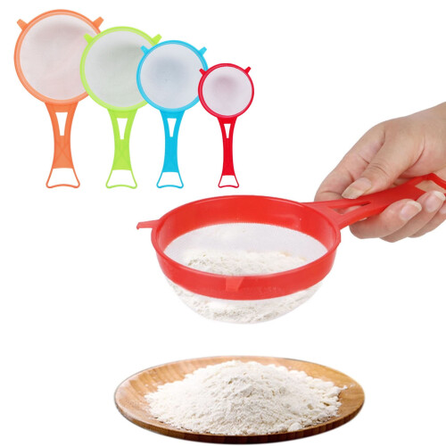 4Pcs Fine Mesh Strainer Set, Solid-Liquid Separator for Yogurt, Baking, Kefir, Tea, Juice, Pasta – Non-Handle Design 1