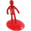 Human Shaped Knife Block Holder with , Creative Kitchen Storage Decor Red 5