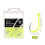 Barbed Sea Fishing Hook Fluorescent Yellow 2# 5