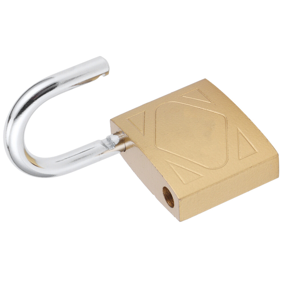 Medium Brass Iron Padlock With 3 Keys, 50Mm For Doors & Cabinets 8781378596112