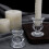 Glas-Kerzenständer-Set, klar, 2-teilig 6