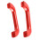 1Pair Alloy Car A-Pillar Pull Handle Inner Door Pillar Handle Grip for   90 110 2004-2018 Red 1