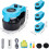 Remote Control Cat Toy with Sound, Feather Interactive Cat Exercise Toy, Automatic Rotating Laser Toy 2