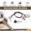 Convertisseur piézo 27mm guitare pré-câblé jack 6.35mm 4