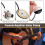 Convertisseur piézo 27mm guitare pré-câblé jack 6.35mm 5