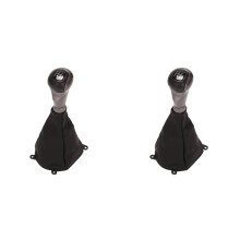 2X 6 Speed Gear Shift Knob Lever Stick Gaiter with Dust Cover for DX EX LX Model 2006-2011 Auto Accessories