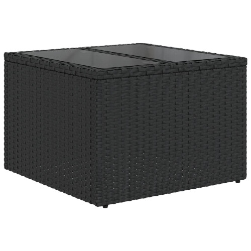 VidaXL vidaXL 8-tlg. Garten-Sofagarnitur mit Kissen Schwarz Poly Rattan 2
