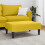 VidaXL vidaXL Fußhocker Gelb 77x55x31 cm Samt 3