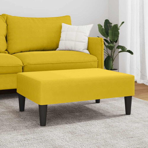 VidaXL vidaXL Fußhocker Gelb 77x55x31 cm Samt 2