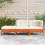 VidaXL vidaXL Gartensofa mit Kissen und Hocker 3-Sitzer 3