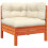 VidaXL vidaXL Gartensofa mit Kissen und Hocker 3-Sitzer 6
