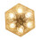 Solar Garden Lamp Hexagonal Glass Tile Light 4