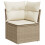 VidaXL vidaXL 8-tlg. Garten-Sofagarnitur mit Kissen Beige Poly Rattan 4
