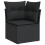 VidaXL vidaXL 7-tlg. Garten-Sofagarnitur mit Kissen Schwarz Poly Rattan 4