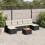 VidaXL vidaXL 8-tlg. Garten-Sofagarnitur mit Kissen Schwarz Poly Rattan 2