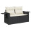 VidaXL vidaXL 8-tlg. Garten-Sofagarnitur mit Kissen Schwarz Poly Rattan 4