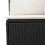 VidaXL vidaXL 8-tlg. Garten-Sofagarnitur mit Kissen Schwarz Poly Rattan 7