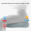 Car Seat Cushion Memory Foam for Short People Blue 5