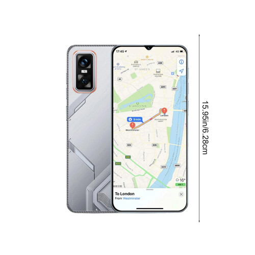 Smartphone Android de 6,28 polegadas com 16 GB de RAM, Dual SIM Standby, bateria de 3000 mAh, processador quad-core, câmera HD, desbloqueio facial e 1
