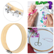 Embroidery Hoops Cross Stitch Frame Adjustable Circle 26cm Clamps Sewing 6 Pack