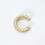 Perlen-Goldbrosche mit Initialen für Damen, Hochzeitsschmuck 6