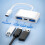 Μίνι διανομείς USB TypeC 3 σε 1 Πολλαπλών θυρών USB 3.0 TypeC Σταθμός σύνδεσης Προσαρμογείς 6
