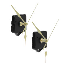 2Set Gold Quartz Clock Movements Kit, 67x55x15mm Fittings, DIY Repair