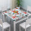 Toalha de mesa elástica de Natal 34x34, em elastano para um ajuste perfeito e sem rugas – Compatível com mesas padrão. 3