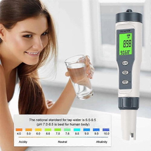 pH-mètre 3 en 1 pour eau (TDS/pH/température) 1