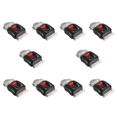 10X Universal Motorcycle Helmets Clip Strap Quick Release Disconnect Buckle New