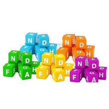 Jeu de Dés Brouillés pour 2 à 5 Joueurs, Jeu de Plateau Amusant de Type Scrabble, Jeu de Société Familial Stimulant pour les Jeux de Réflexion