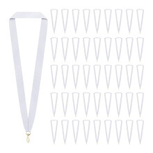 100 Stuks Neklint met Drukknopen, Medaille, Stevige Prijskoorden, Platte Prijshouder voor Studentenwedstrijden, Sportfeesten B