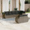 VidaXL vidaXL 8-tlg. Garten-Sofagarnitur mit Kissen Grau Poly Rattan 2