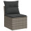 VidaXL vidaXL 8-tlg. Garten-Sofagarnitur mit Kissen Grau Poly Rattan 5