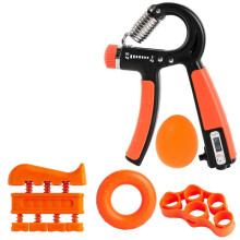 Ensemble de Pinces Réglables pour Cinq Doigts, Extracteur de Poignet, Entraßnement de Fitness, Ensemble de Cinq PiÚces, Couleur Orange