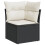 VidaXL vidaXL 9-tlg. Garten-Sofagarnitur mit Kissen Schwarz Poly Rattan 4