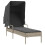 VidaXL vidaXL Sonnenliege mit Dach und Tisch Hellgrau Poly Rattan 5