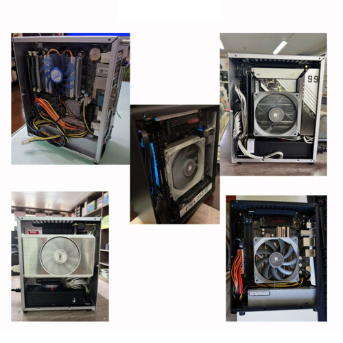 Πλαίσιο αλουμινίου Mini ITX για θήκη επιτραπέζιου υπολογιστή, υποστήριξη κάρτας 1