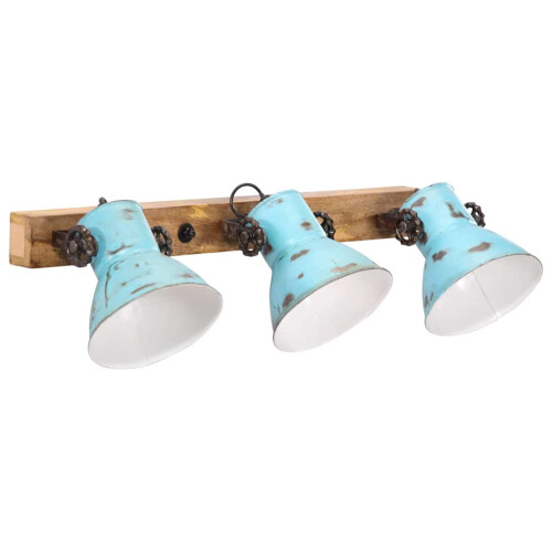 VidaXL vidaXL Wall Lamp 25 W Distressed Blue 65x25 cm E27 1