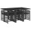 VidaXL vidaXL Garden Dining Set | Black 3