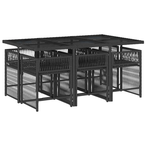 VidaXL vidaXL Garden Dining Set | Black 2