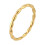 Women's Stainless Steel 2MM Simple Classic Stackable Forefinger Ring Gold Size 8 1