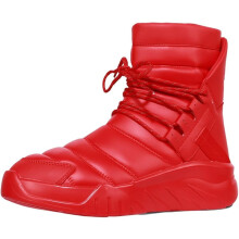 Unisex waterdichte winterlaarzen, rood, hoog model, enkelmodel