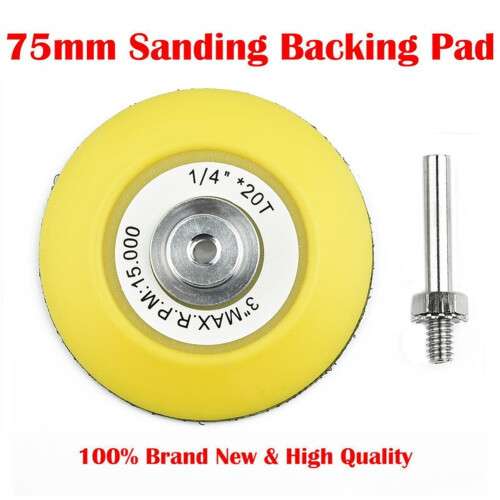 3 Inch Backing Pad Sanding Disc for Electric Drills and