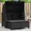 VidaXL vidaXL Garden Sofa | Black 2