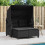 VidaXL vidaXL Garden Sofa | Black 3