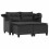 VidaXL vidaXL Garden Sofa | Black 4