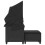 VidaXL vidaXL Garden Sofa | Black 6