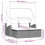 VidaXL vidaXL Garden Sofa | Black 11